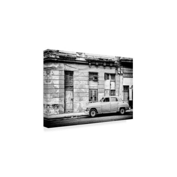 Philippe Hugonnard 'Old White Car In Havana' Canvas Art,12x19